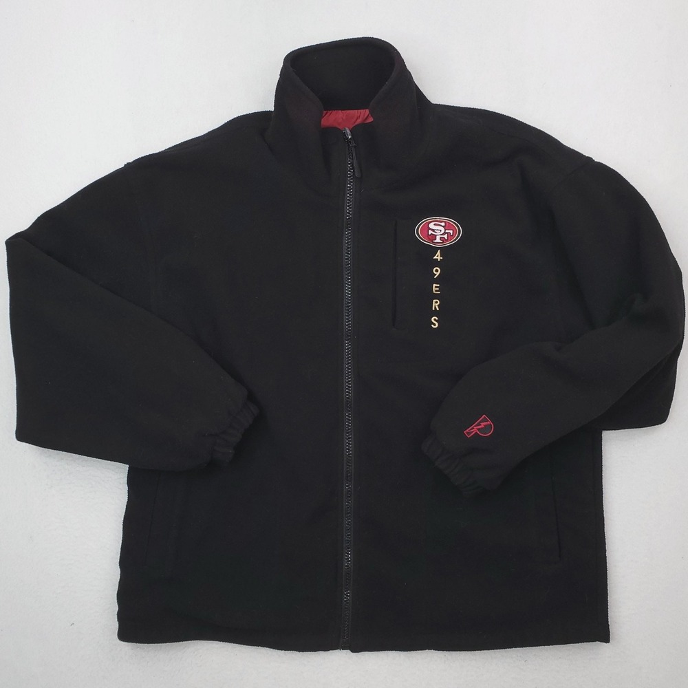Vintage San Francisco 49ers Jacket Mens Medium Red Reversible Pro Player 90s NFL